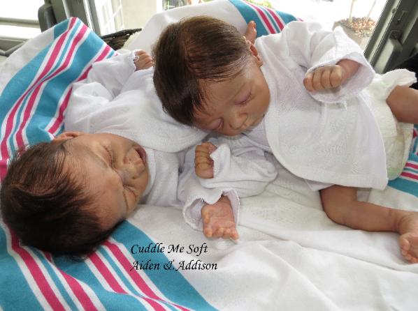 reborn twins for sale by Fay O'Neal