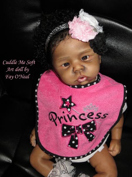 Ethnic Reborn Baby Girl for sale by Fay O'Neal