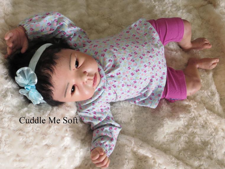 Asian Reborn Baby Girl For Sale - Lotus by Adrie Stoete