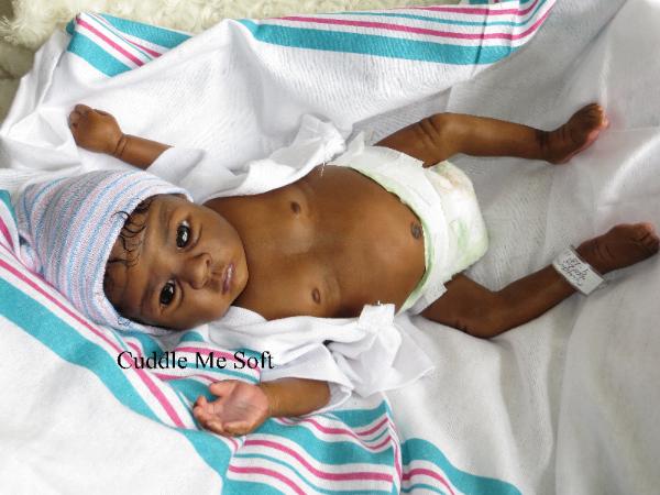 AA / Ethnic Reborn Baby Girl For Sale Clara Kit by Toby Morgan