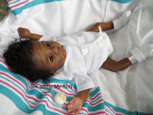 AA / Ethnic Reborn Baby Girl For Sale Clara Kit by Toby Morgan
