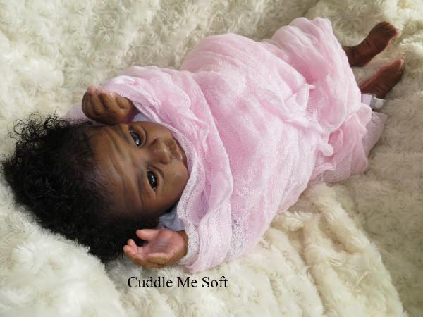 AA / Ethnic Reborn Baby Girl For Sale Clara Kit by Toby Morgan