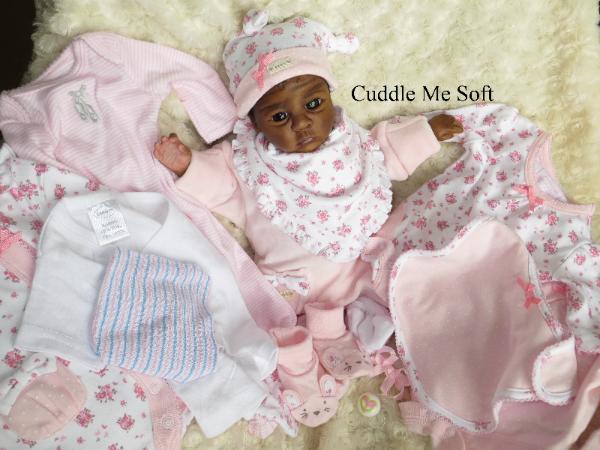 AA / Ethnic Reborn Baby Girl For Sale Clara Kit by Toby Morgan