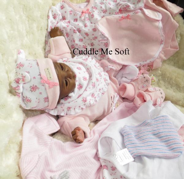 AA / Ethnic Reborn Baby Girl For Sale Clara Kit by Toby Morgan
