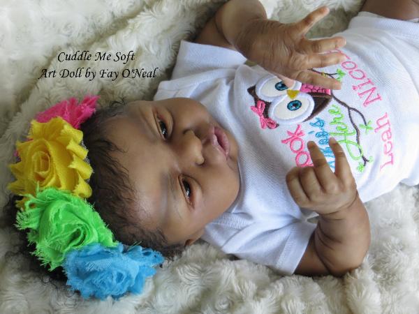 AA / Ethnic Reborn Baby Girl for sale - Esme by Laura Lee Eagles