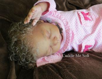 Realistic Biracial Reborn Baby Girl For Sale, OOAK Baby Reborn doll