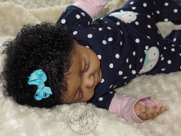 black reborn baby