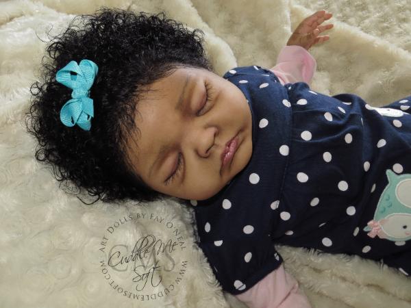 black reborn doll